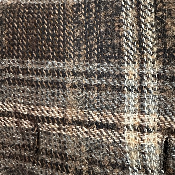 MNG Suit by Mango Plaid Belted Tweed Coat - Picture 5 of 7